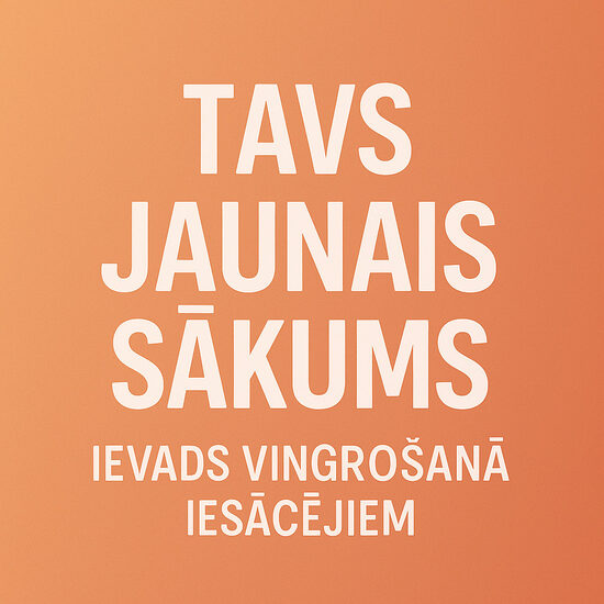 JAUNAIS KURSS SEPTEMBRĪ